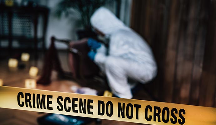 Professional crime scene cleanup service