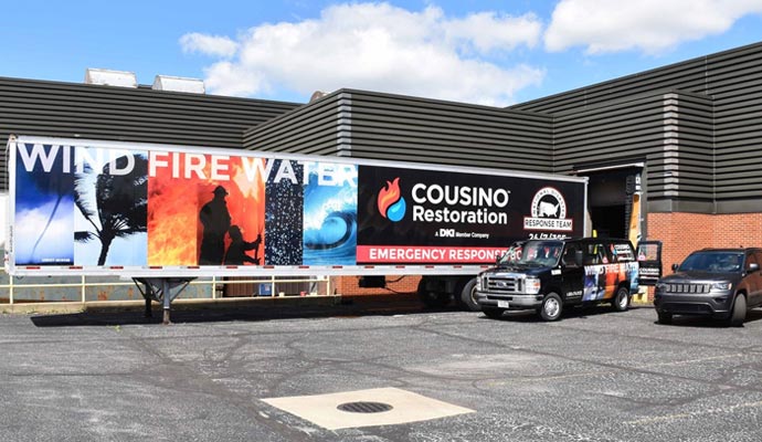 Cousino Restoration & Environmental service truck