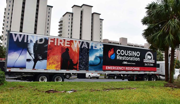 Cousino Restoration & Environmental service vehicle