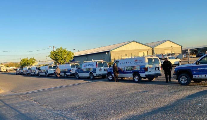Dayspring Restoration service vehicles