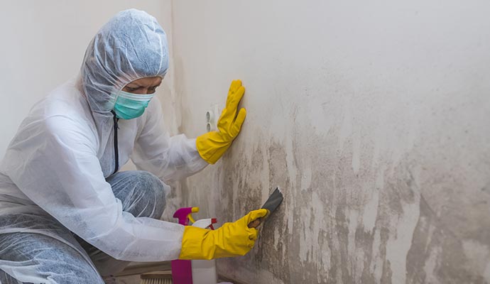 Professional cleaning mold with equipment