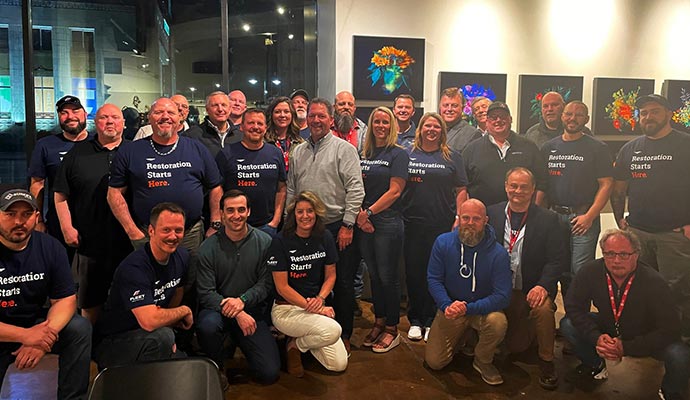 FLEET Response team posing together inside a room