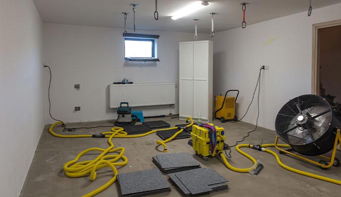 Water damage restoration service