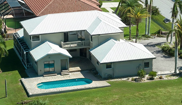 Damaged basement before