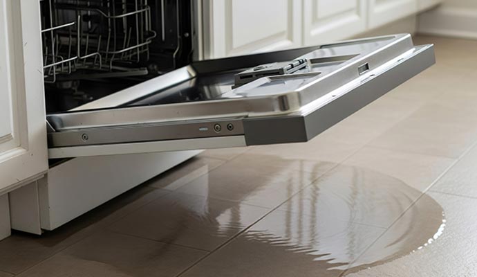 Dishwasher leaking water